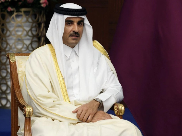 qatar s emir sheikh tamim bin hamad al thani attends a meeting with russia s president vladimir putin on the sidelines of the 6th summit of the conference on interaction and confidence building measures in asia cica in astana kazakhstan october 13 2022 sputnik vyacheslav prokofyev pool via reuters file photo