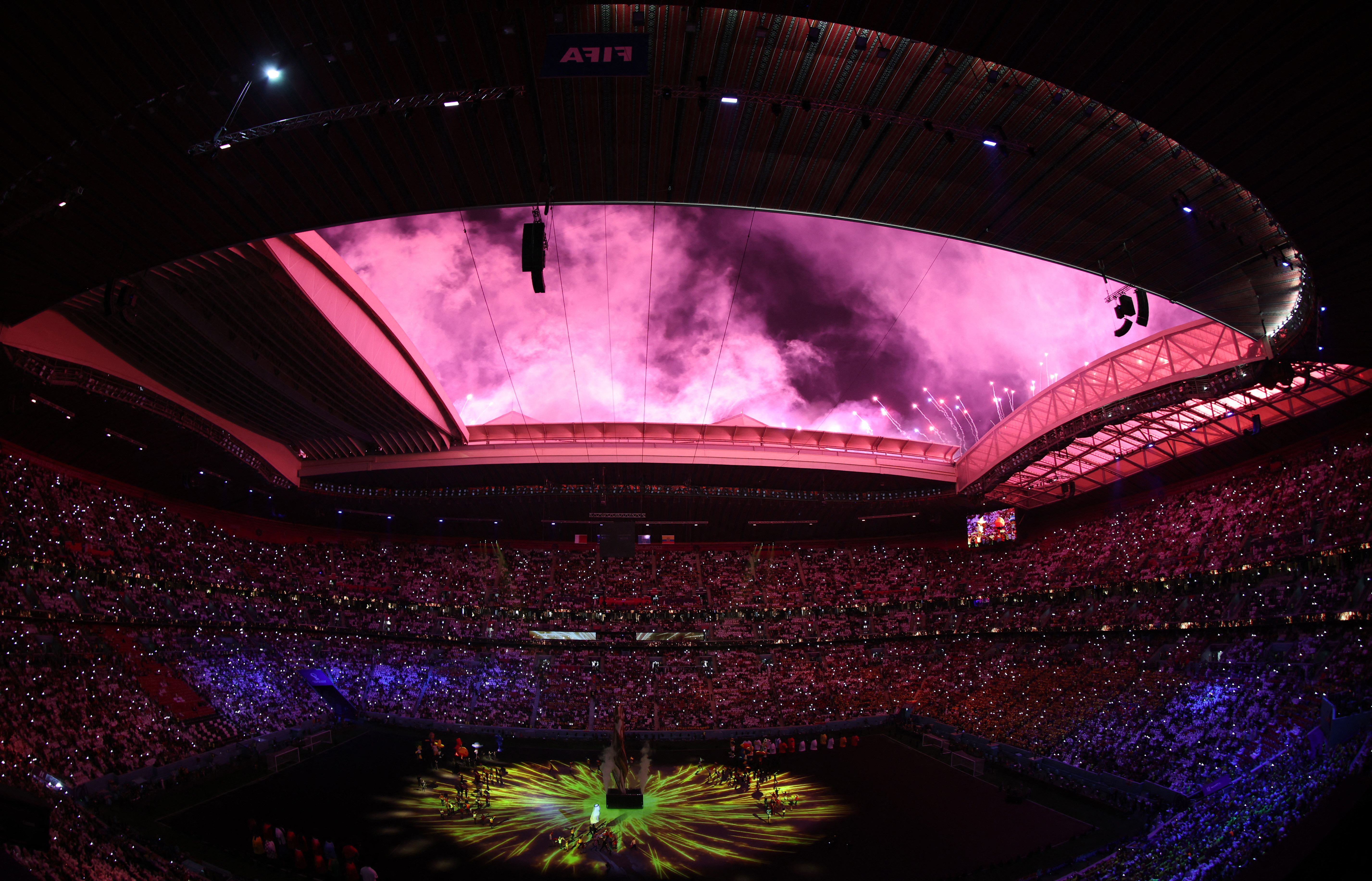 Qatar World Cup kicks off with glitzy opening ceremony