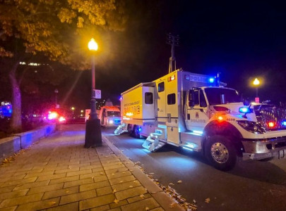 swordsman in medieval clothing kills two in quebec