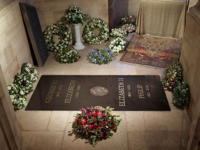 handout photo from buckingham palace of the ledger stone at the king george vi memorial chapel st george s chapel windsor castle britain in this undated handout released september 24 2022 royal collection trust the dean and canons of windsor handout via reuters