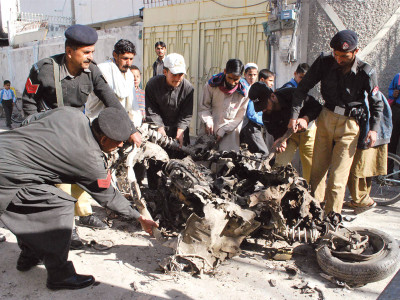 car bomb targets two ngos in quetta