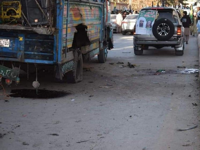 a file photo of the aftermath of a blast in quetta photo express file