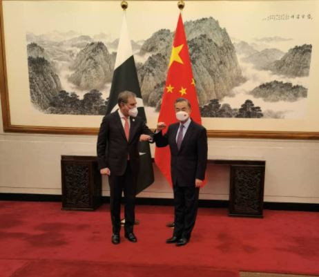 foreign minister shah mahmood qureshi met state councilor and foreign minister wang on feb 06 2022 photo app