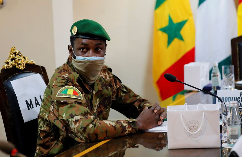 colonel assimi goita leader of malian military junta attends the economic community of west african states ecowas consultative meeting in accra ghana september 15 2020 photo reuters
