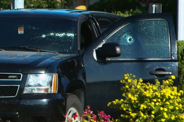 a vehicle with bullet holes visible on the windshield is seen after authorities alerted residents of multiple shootings targeting transient victims in the vancouver suburb of langley british columbia canada july 25 2022 photo reuters a vehicle with bullet holes visible on the windshield is seen after authorities alerted residents of multiple shootings targeting transient victims in the vancouver suburb of langley british columbia canada july 25 2022 photo reuters