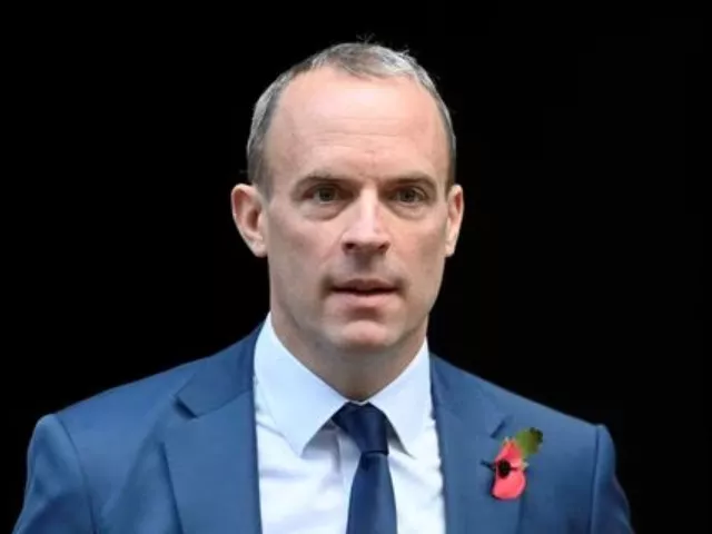 british deputy prime minister and justice secretary dominic raab walks outside number 10 downing street in london britain november 8 2022 photo reuters british deputy prime minister and justice secretary dominic raab walks outside number 10 downing street in london britain november 8 2022 photo reuters