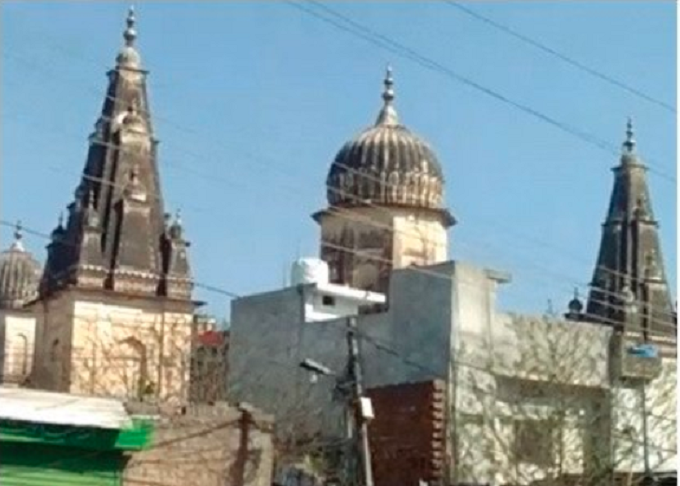 the temple complex in haveli bagh e sardaran houses three temples and two gurdwaras photo express