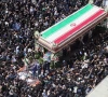 mourners attend the funeral of iran s president ebrahim raisi in tehran on may 22 2024 huge crowds of iranians thronged the streets of the capital tehran on may 22 for the funeral procession of president ebrahim raisi and his entourage who died in a helicopter crash photo afp