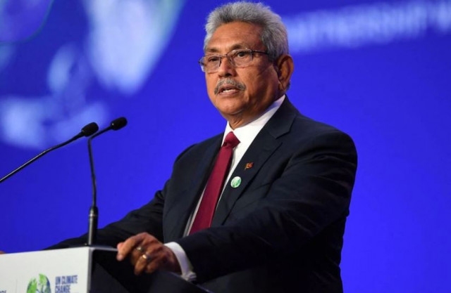 more than eight months before an economic crisis and mass protests prompted him to flee sri lanka president gotabaya rajapaksa presented his national statement during the world leaders summit at the un climate change conference cop26 in glasgow scotland britain november 1 2021 photo reuters more than eight months before an economic crisis and mass protests prompted him to flee sri lanka president gotabaya rajapaksa presented his national statement during the world leaders summit at the un climate change conference cop26 in glasgow scotland britain november 1 2021 photo reuters