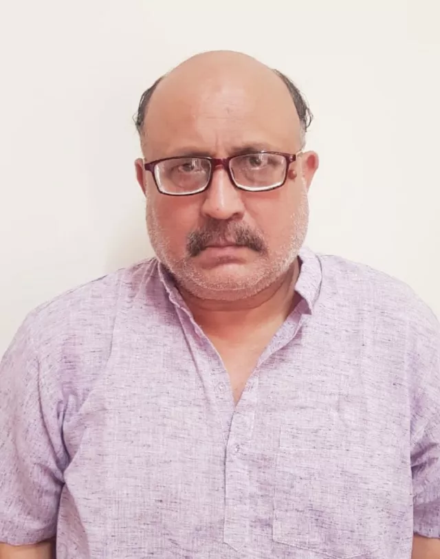 delhi police say 61 year old rajeev sharma was arrested earlier this week photo ani delhi police say 61 year old rajeev sharma was arrested earlier this week photo ani