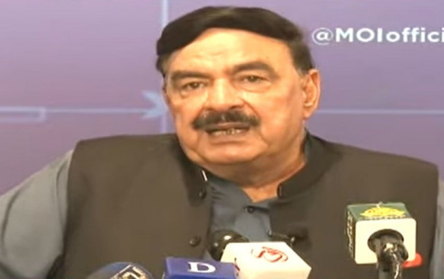 interior minister sheikh rashid addressing a news conference in islamabad on july 18 2021 screengrab interior minister sheikh rashid addressing a news conference in islamabad on july 18 2021 screengrab