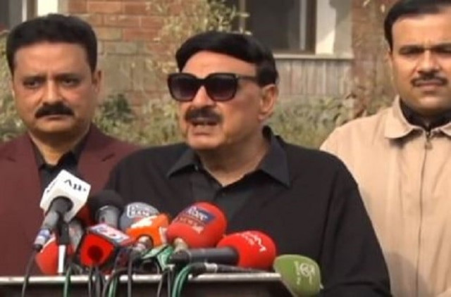 interior minister sheikh rashid addressing media at a weekly press conference in islamabad on january 31 2022 screengrab interior minister sheikh rashid addressing media at a weekly press conference in islamabad on january 31 2022 screengrab