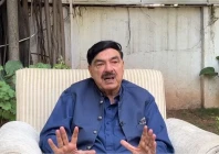 awami muslim league leader sheikh rashid gesturing during his interview screengrab