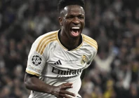 vinicius junior scored real madrid s second goal as they beat borussia dortmund 2 0 to win the champions league photo afp