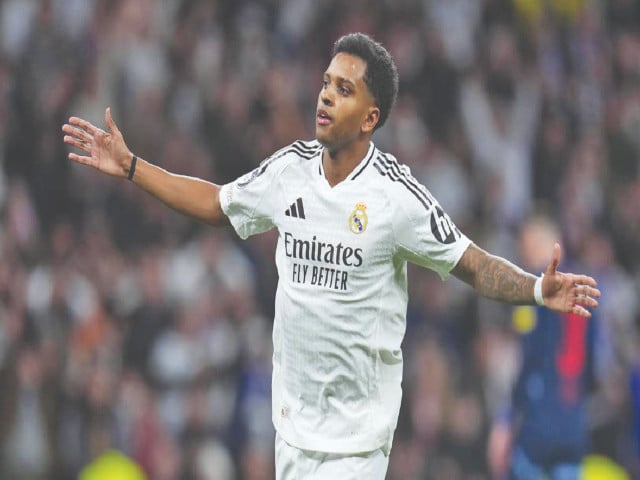 real madrid s brazilian forward rodrygo hit a brace to send his team on their way against salzburg photo afp