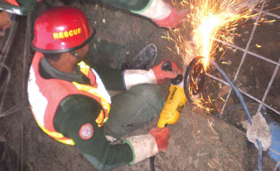 one killed as roof caves in