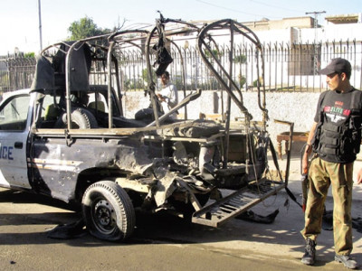 restive frontier six killed in bannu suicide hit