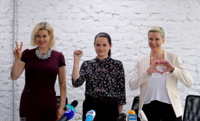 women march through belarusian capital calling for lukashenko to step down women march through belarusian capital calling for lukashenko to step down