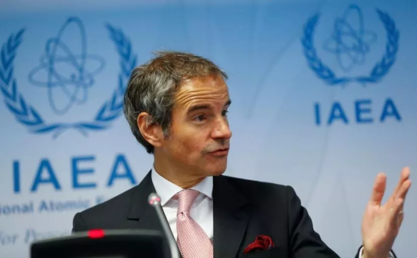 international atomic energy agency iaea director general rafael grossi addresses the media after a board of governors meeting at the iaea headquarters in vienna austria june 15 2020 reuters file international atomic energy agency iaea director general rafael grossi addresses the media after a board of governors meeting at the iaea headquarters in vienna austria june 15 2020 reuters file
