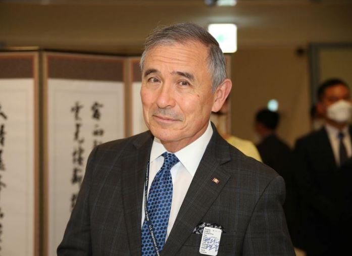 early this year his moustache became a source of criticism from some politicians and anti us activists who compared it with those of japanese officials during their 1910 45 colonial rule photo reuters