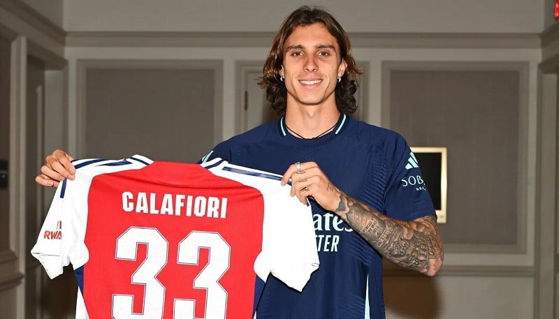 the 22 year old will wear the no 33 shirt and becomes arsenal s third signing of the summer photo premier league