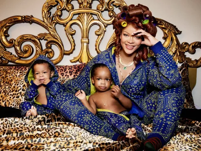 rihanna and kids in forever savage hooded onesie photo savage x fenty rihanna and kids in forever savage hooded onesie photo savage x fenty