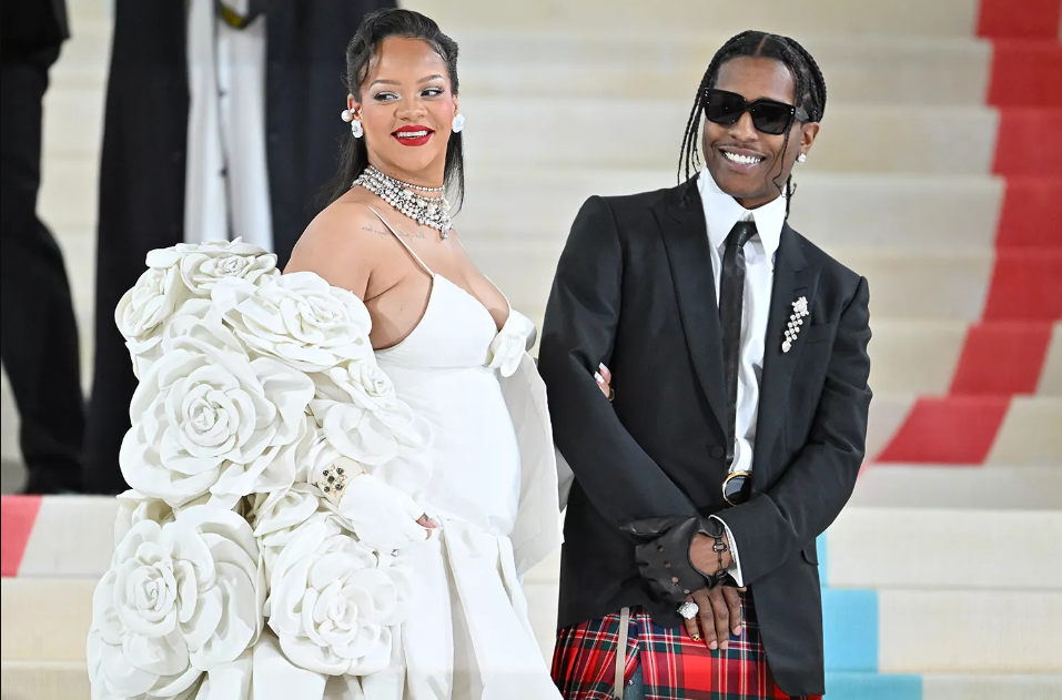 rihanna and a ap rocky at the met gala at the metropolitan museum of art in may 2023 photo james devaney gc images