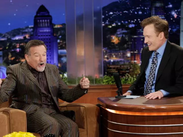 conan o brien reflects on robin williams touching act of kindness after tonight show exit conan o brien reflects on robin williams touching act of kindness after tonight show exit