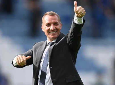 rodgers happy for patient progress at leicester this season