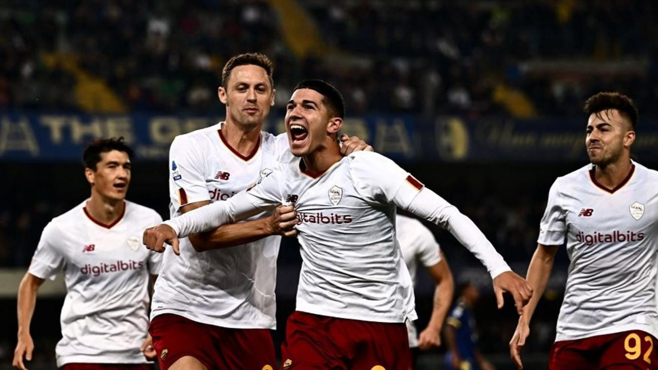 Volpato fires Roma past 10-man Verona