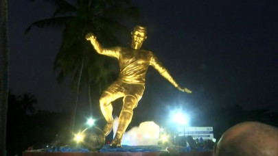 ronaldo statue kicks up a fuss in india s goa ronaldo statue kicks up a fuss in india s goa