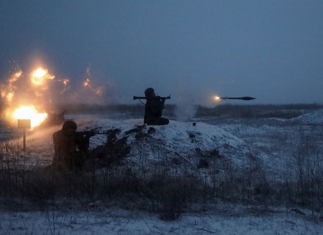 a russian army service member fires a rocket propelled grenade rpg launcher during drills at the kuzminsky range in the southern rostov region russia january 21 2022 picture taken january 21 2022 photo reuters