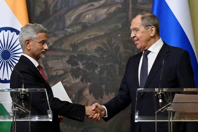 russia s fm sergei lavrov and india s fm subrahmanyam jaishankar at a joint press conference in moscow russia december 27 2023 photo reuters russia s fm sergei lavrov and india s fm subrahmanyam jaishankar at a joint press conference in moscow russia december 27 2023 photo reuters