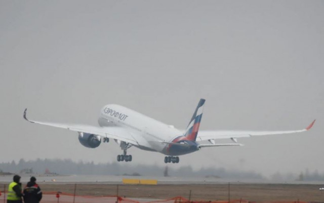 airbus a350 900 aircraft of russia s flagship airline aeroflot takes off during a media presentation at sheremetyevo international airport outside moscow russia march 4 2020 photo reuters file airbus a350 900 aircraft of russia s flagship airline aeroflot takes off during a media presentation at sheremetyevo international airport outside moscow russia march 4 2020 photo reuters file