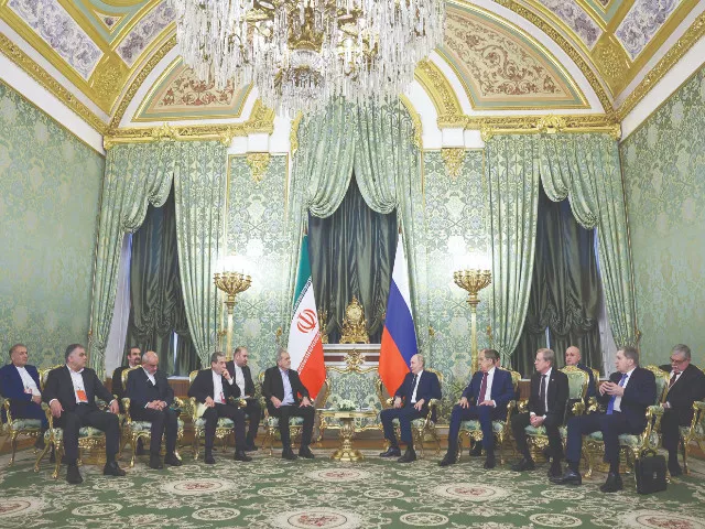 russian president vladimir putin and iranian president masoud pezeshkian meet at the kremlin in moscow photo afp russian president vladimir putin and iranian president masoud pezeshkian meet at the kremlin in moscow photo afp