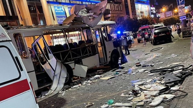 at least 14 people injured in bus blast in russia at least 14 people injured in bus blast in russia