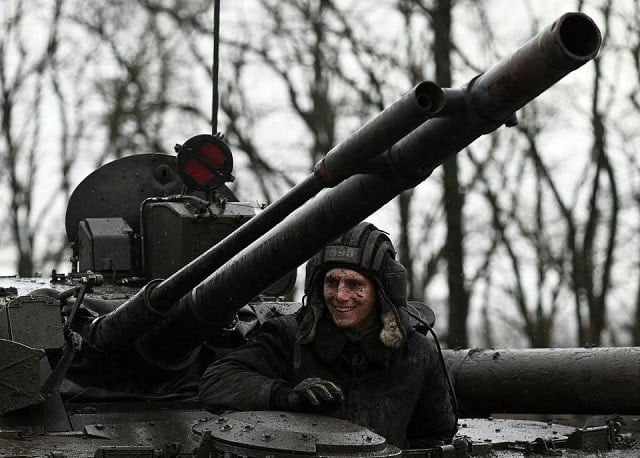 a russian service member is seen on a bmp 3 infantry fighting vehicle during drills held by the armed forces of the southern military district at the kadamovsky range in the rostov region russia february 3 2022 photo reuters a russian service member is seen on a bmp 3 infantry fighting vehicle during drills held by the armed forces of the southern military district at the kadamovsky range in the rostov region russia february 3 2022 photo reuters
