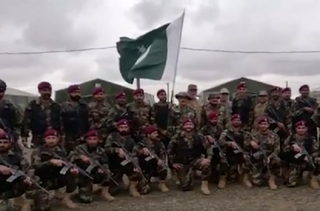 contingent of the pakistan armed forces participated in the opening ceremony of multinational military exercises titled kavkaz 2020 in the russian city of astrakhan on saturday screengrab contingent of the pakistan armed forces participated in the opening ceremony of multinational military exercises titled kavkaz 2020 in the russian city of astrakhan on saturday screengrab