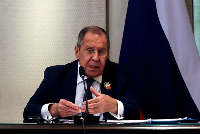 russian foreign minister sergei lavrov speaks at a press conference during the g20 summit in new delhi india september 10 2023 photo reuters russian foreign minister sergei lavrov speaks at a press conference during the g20 summit in new delhi india september 10 2023 photo reuters