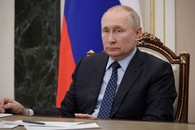 russian president vladimir putin chairs a meeting with members of the government via video link at the kremlin in moscow russia july 8 2022 photo reuters file russian president vladimir putin chairs a meeting with members of the government via video link at the kremlin in moscow russia july 8 2022 photo reuters file
