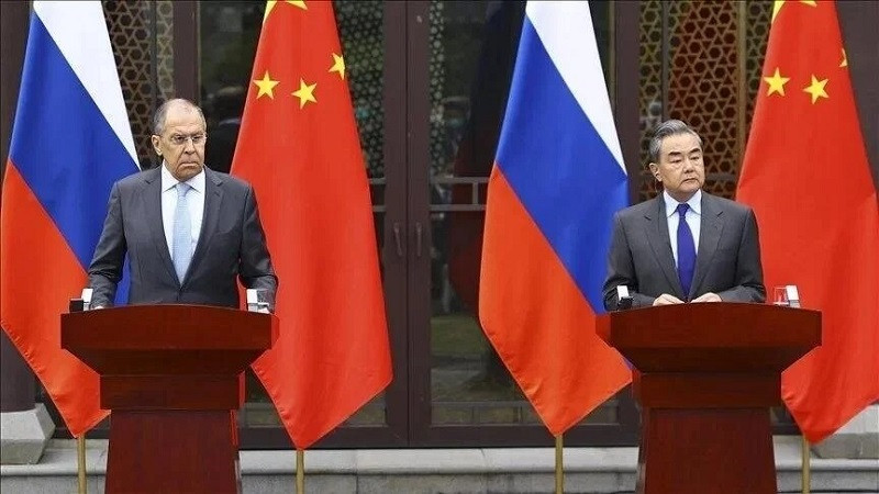 minister of foreign affairs of the russian federation sergey lavrov and chinese foreign minister wang yi photo anadolu agency