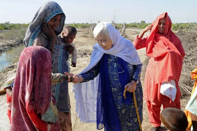 pakistan s mother teresa on floods frontline pakistan s mother teresa on floods frontline