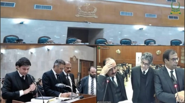 a seven member larger bench of the supreme court hears the lifetime disqualification matter photo screengrab a seven member larger bench of the supreme court hears the lifetime disqualification matter photo screengrab