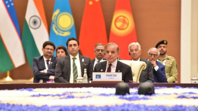 prime minister shehbaz sharif addresses the sco moot in samarkand photo radio pak prime minister shehbaz sharif addresses the sco moot in samarkand photo radio pak
