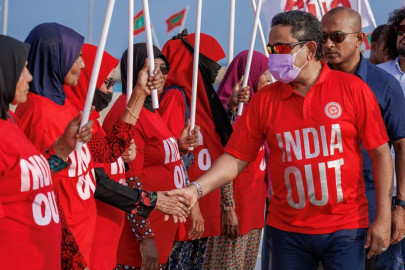 maldives former president plots comeback with india out campaign