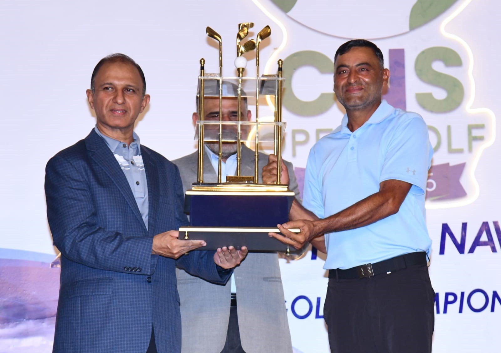 another feather in cap shabbir a golf legend with a history of victories in this prestigious championship showcased his unwavering skill at kgc photo courtesy cns open golf