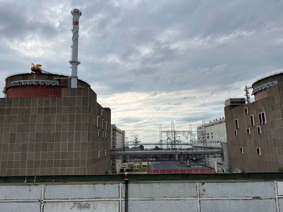 a view shows the russian controlled zaporizhzhia nuclear power plant during a visit by members of the international atomic energy agency iaea expert mission in the course of ukraine russia conflict outside enerhodar in the zaporizhzhia region ukraine in this picture released september 2 2022 photo reuters