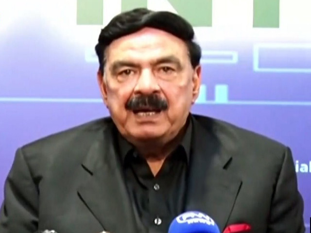 interior minister sheikh rashid addressing a press conference in islamabad on wednesday oct 27 screengrab