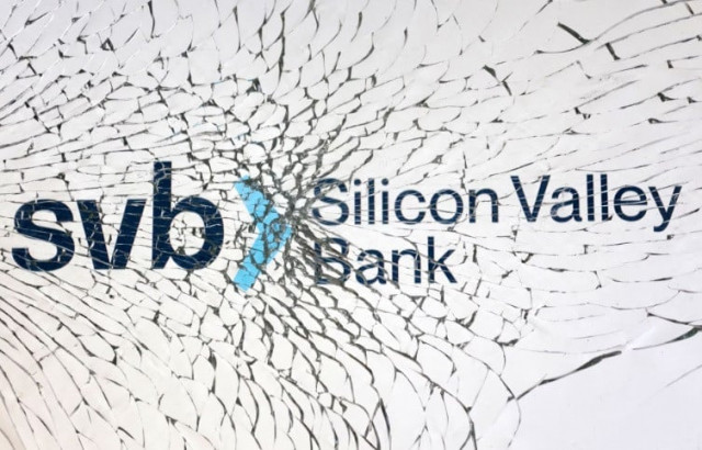 svb silicon valley bank logo is seen through broken glass in this illustration taken march 10 2023 reuters dado ruvic illustration svb silicon valley bank logo is seen through broken glass in this illustration taken march 10 2023 reuters dado ruvic illustration