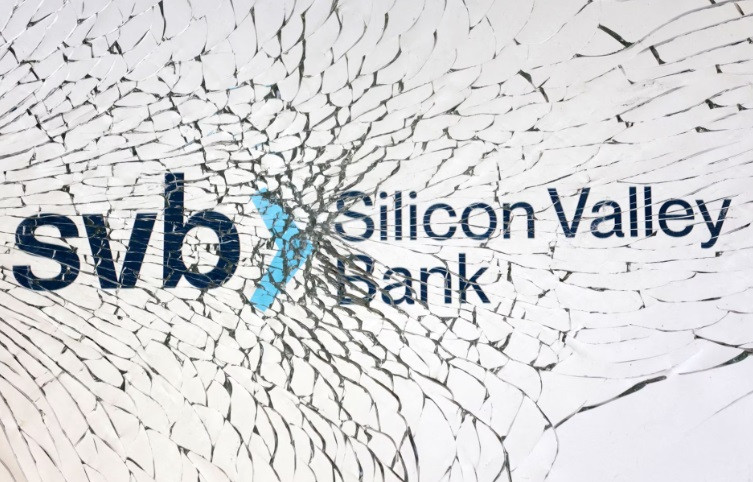 svb silicon valley bank logo is seen through broken glass in this illustration taken march 10 2023 reuters dado ruvic illustration